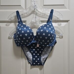 Victorias Secret Bra And Bikini Set 34DD Small